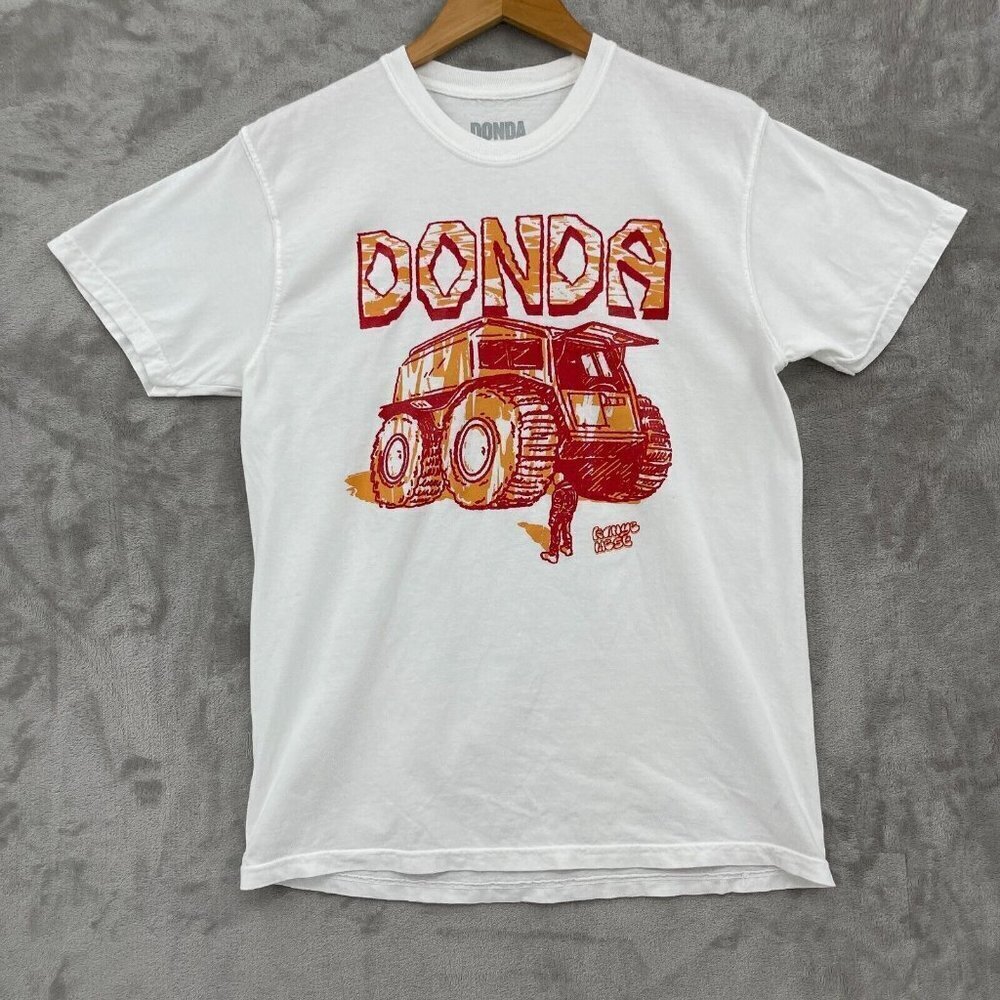 Donda for Y'all White Hip Hop Inspired Sherp Vehicle Artist Graphic Tee